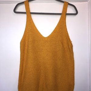 Mustard Seed - Mustard Colored Sweater Tank